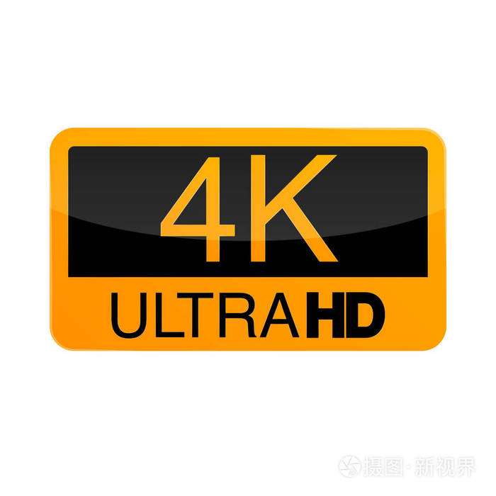 徽标4k 超高清. 矢量插图4k 视频