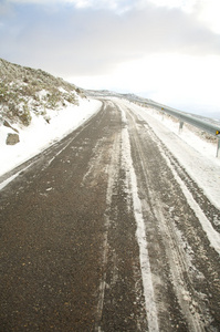 冬季危险道路