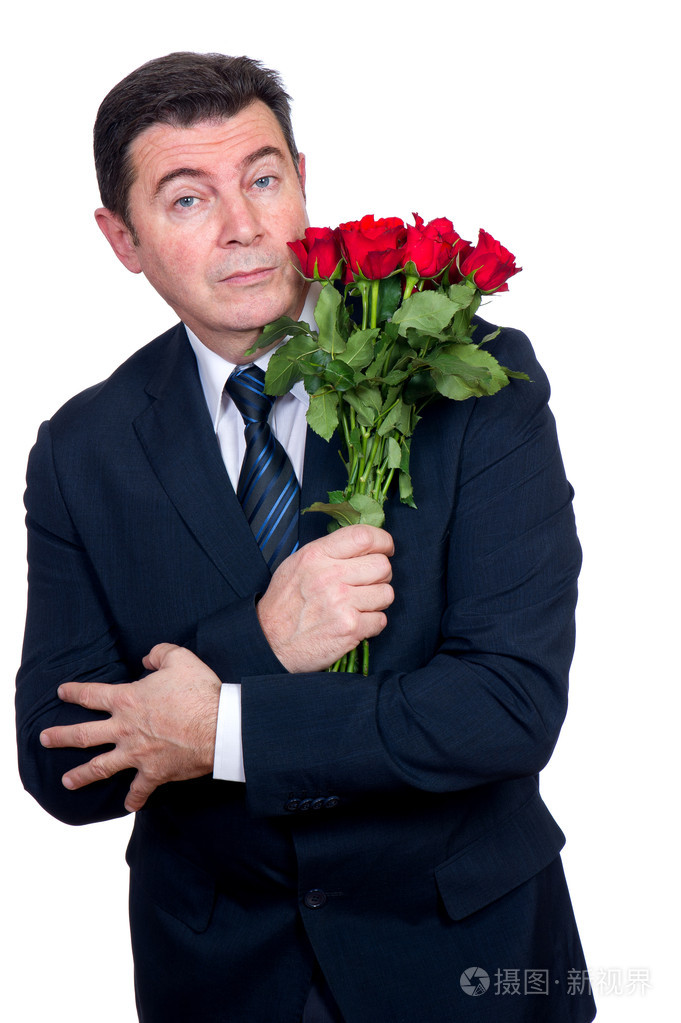 有玫瑰的男人
