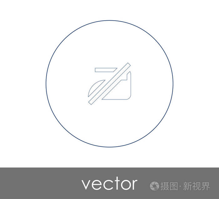 矢量插图设计的铁图标