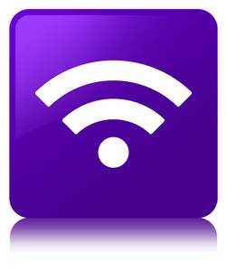 Wifi 图标紫色方形按钮