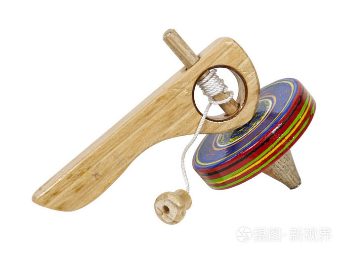 老式木制陀螺