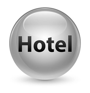 酒店玻璃白色圆形按钮