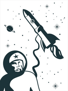 复古太空人照片