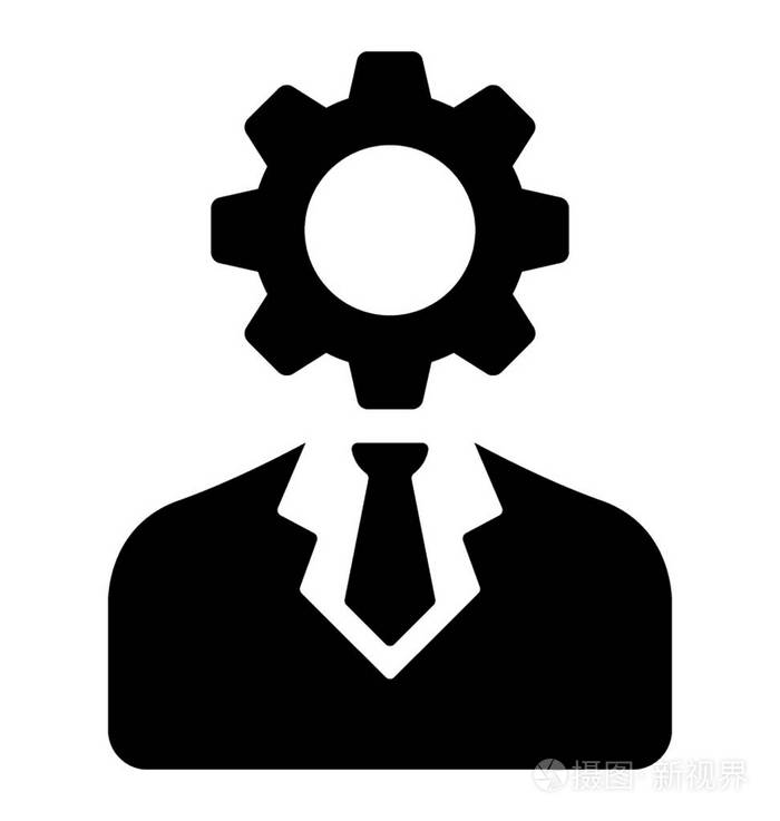 管理员字形矢量图标