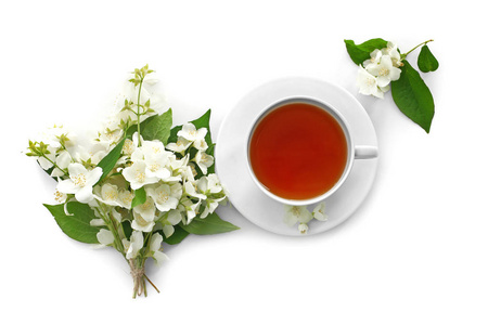 喝杯茶用茉莉花图片