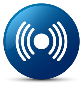 网络信号图标蓝色圆形按钮