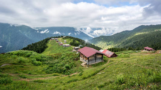 土耳其 Rize blacksea 埃雷利 Pokut 高原全景