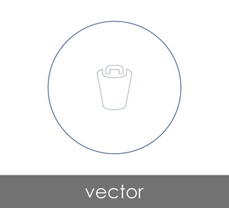 用于 web 设计和应用程序的垃圾桶图标