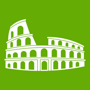 罗马竞技场图标绿色