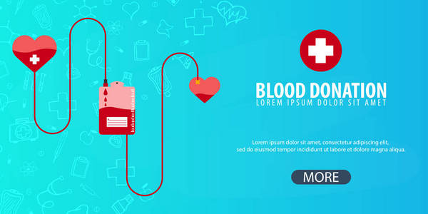 捐血医学背景。医疗保健。媒介医学例证
