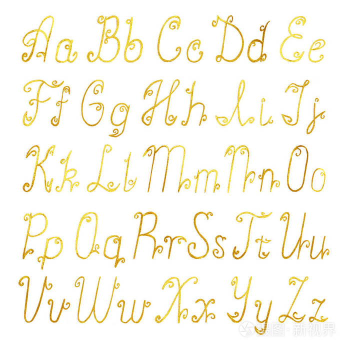 拉丁字母字体类型图片