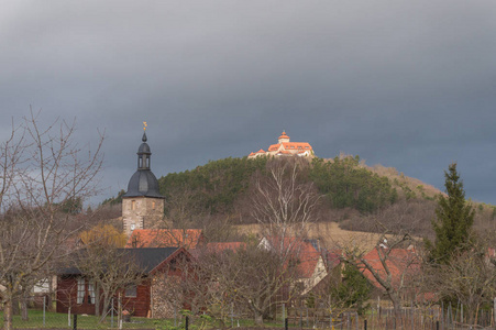 景观与 Wachsenburg 的看法