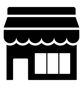 商店标志符号矢量图标图片