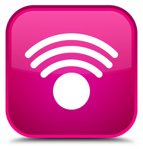Wifi 图标特别粉红色方形按钮