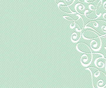 抽象背景与装饰线。矢量插图。文本空间。绿色在白色