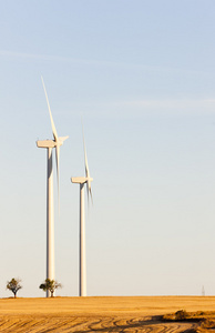 风力涡轮机Castile西班牙里昂