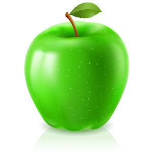成熟的绿色苹果