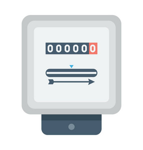 抄电表电表矢量图标照片