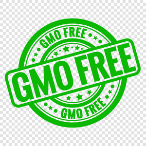 转基因生物免费转基因生物自由手绘标志, 标签