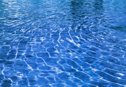 蓝色透明水照片