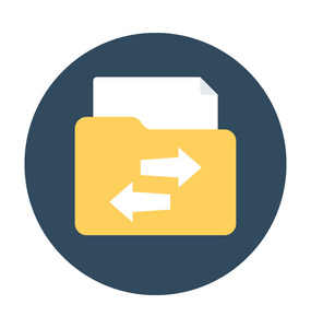 共享文件夹矢量图标图片