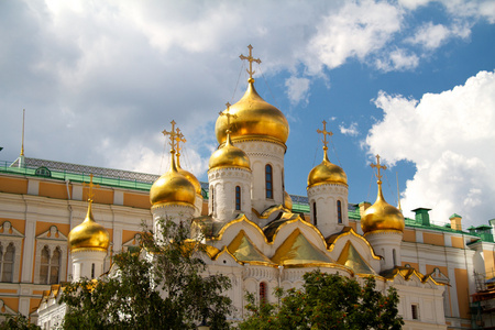 俄罗斯克里姆林宫的大教堂