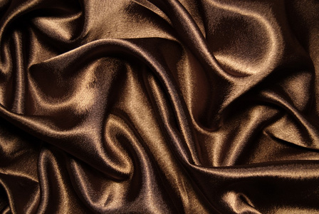 波状棕色丝绸