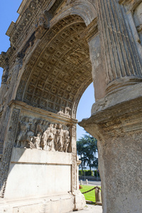 班尼文托意大利坎帕尼亚罗马拱门，名为Arco di traiano