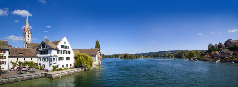 圣乔治修道院在瑞士莱茵河畔施泰因