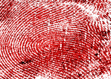 指纹红色图片