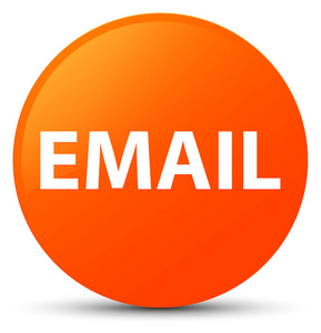 电子邮件橙色圆形按钮