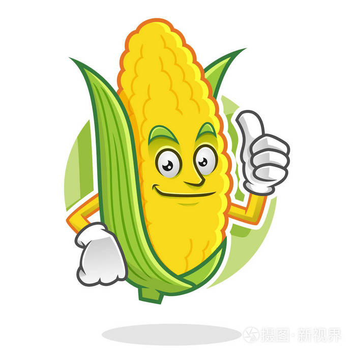 拇指玉米吉祥物, 玉米字符, 玉米卡通