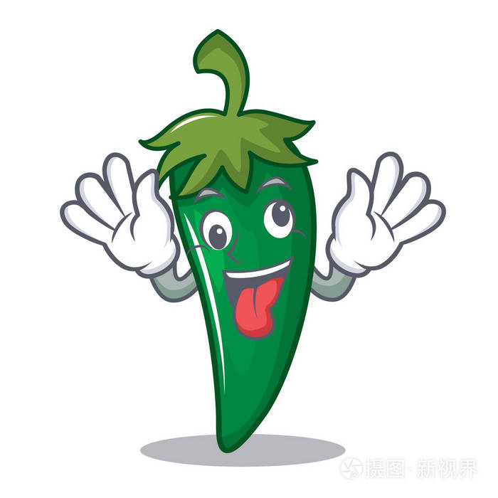 疯狂的绿辣椒卡通人物