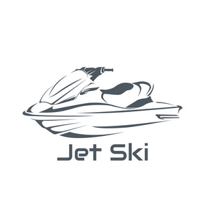 标志喷气式滑雪滑板车图片