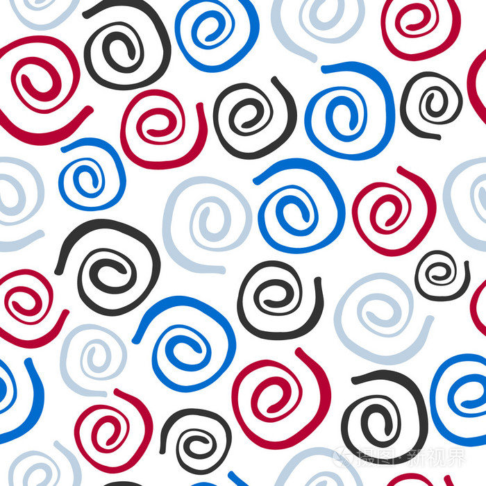螺旋线的无缝背景