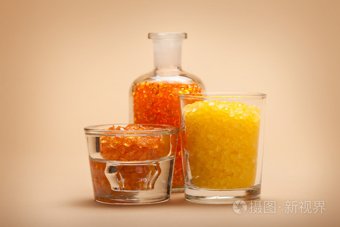 橙色spa和芳香浴盐照片 正版商用图片039ek2 摄图新视界