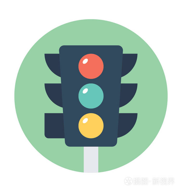交通信号矢量图标
