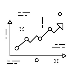 增长图表矢量图标