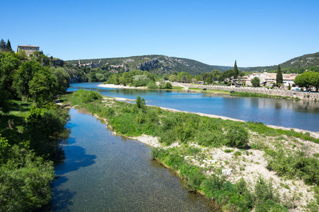 Ardeche 河全景