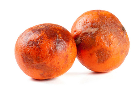 橘子上白色隔离图片