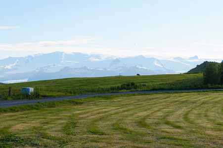 美丽的风景，在夏天，冰岛