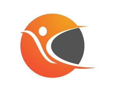 那些有趣的人健康生活 logo 模板矢量图标照片