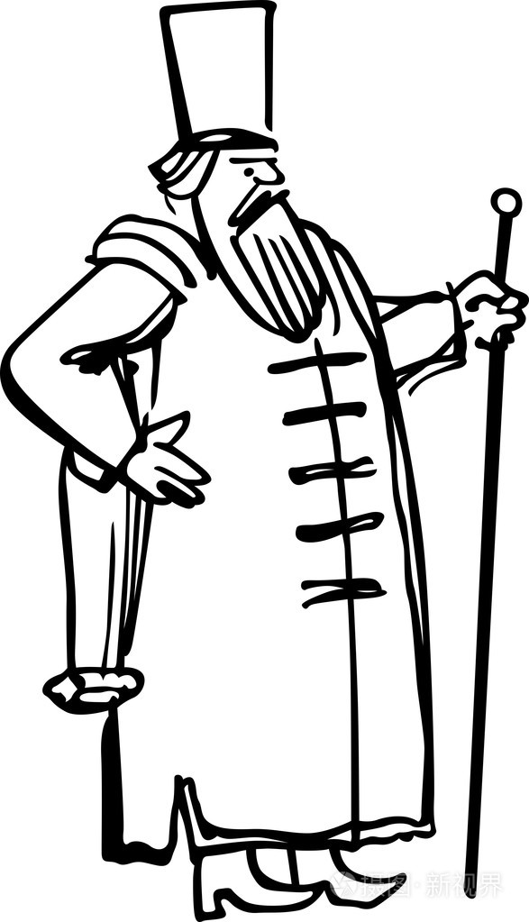 俄罗斯男孩插画-正版商用图片03b2z3-摄图新视界