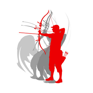 射箭的人图片-射箭的人素材-射箭的人插画-摄图新视界