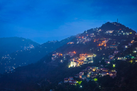 西姆拉镇, 喜马偕尔邦, 印度夜景
