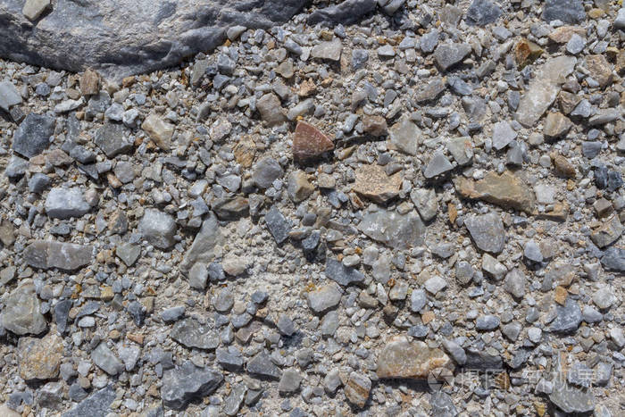 石采石场的大石头砂近特写.采矿业