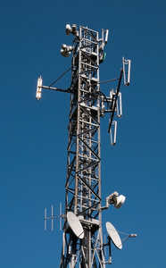 通信塔GSMumts3g和无线电