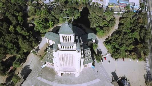 智利宗教建筑鸟瞰图