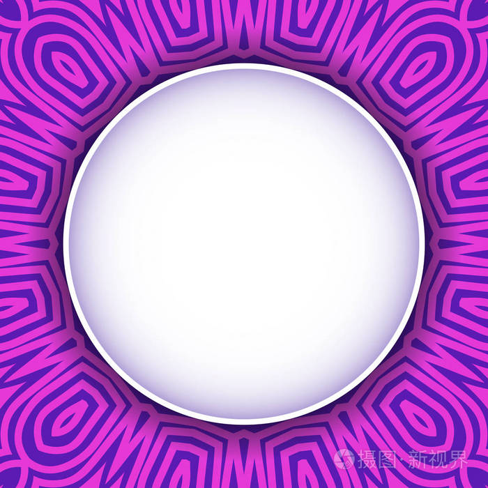 在抽象背景下具有圆形区域的海报的模板